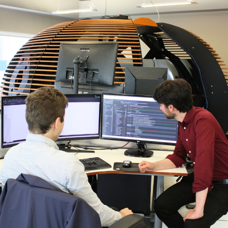 2 Imagine 4D's engineers testing the digital twin application on the Station IX